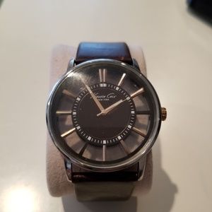 Brown Kenneth Cole Skeleton Watch